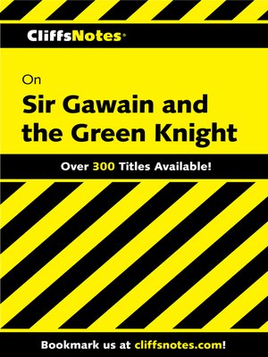 cover image of CliffsNotes on Sir Gawain and the Green Knight